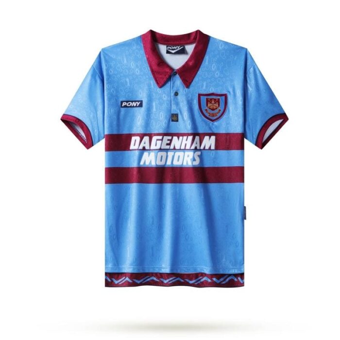Westham 95-97 Away Blue Football Kit
