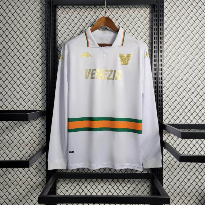 Venezia 23-24 Away White Long Football Kit