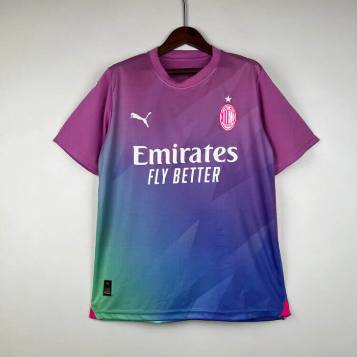 AC Milan 23-24 Third Pink/Purple Football Kit