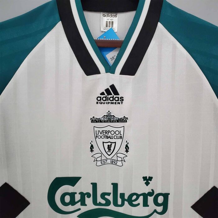 Liverpool 93-95 Away White Football Kit