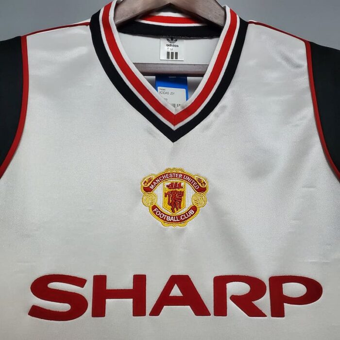 Manchester United 84-86 Away White Football Kit