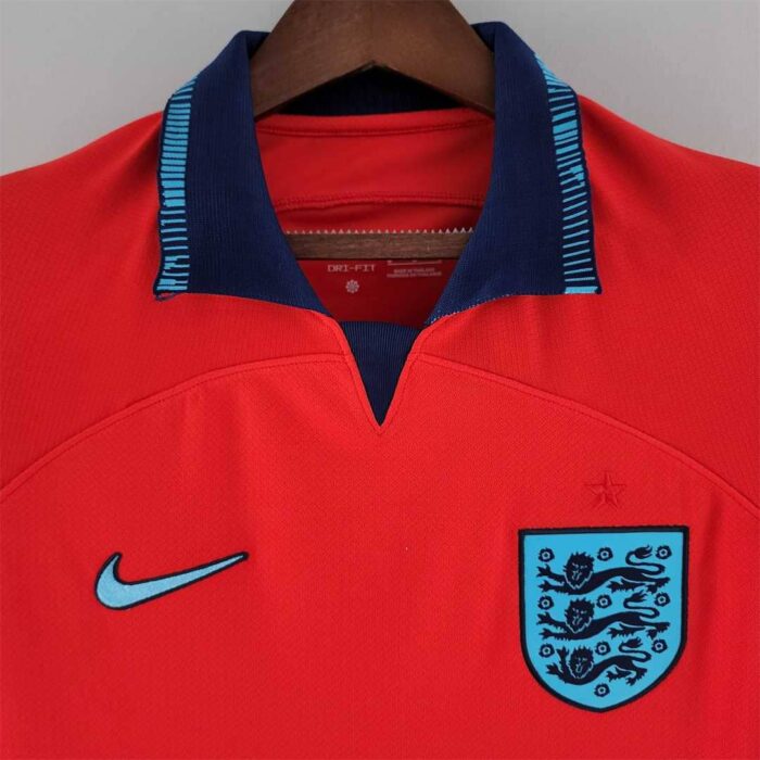 England 2022 World Cup Away Red Football Kit