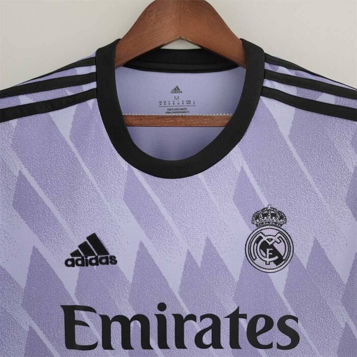 Real Madrid 22-23 Away Purple Football Kit - Image 3