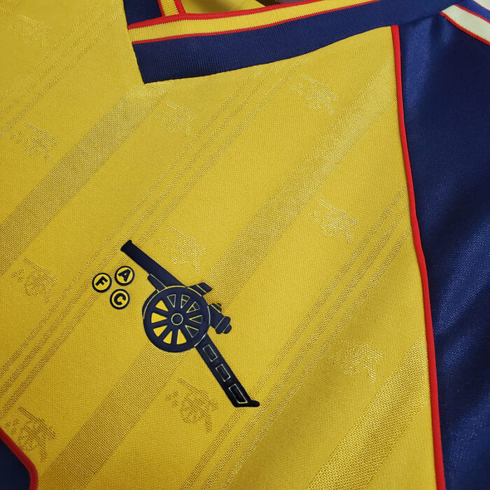 Arsenal 88-89 Away Yellow Football Kit