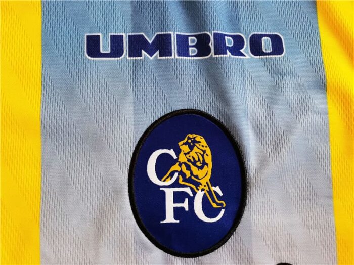 Chelsea 95-97 Away Yellow/Blue Football Kit