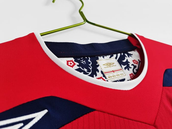 England 08-10 Away Red Football Kit
