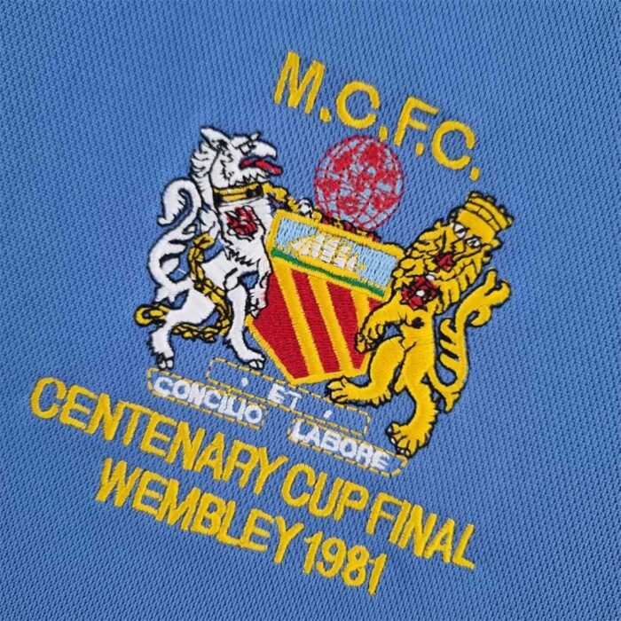 Manchester City 1981 Home FA Cup Final Football Kit