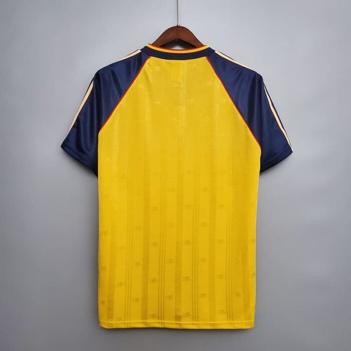 Arsenal 88-89 Away Yellow Football Kit