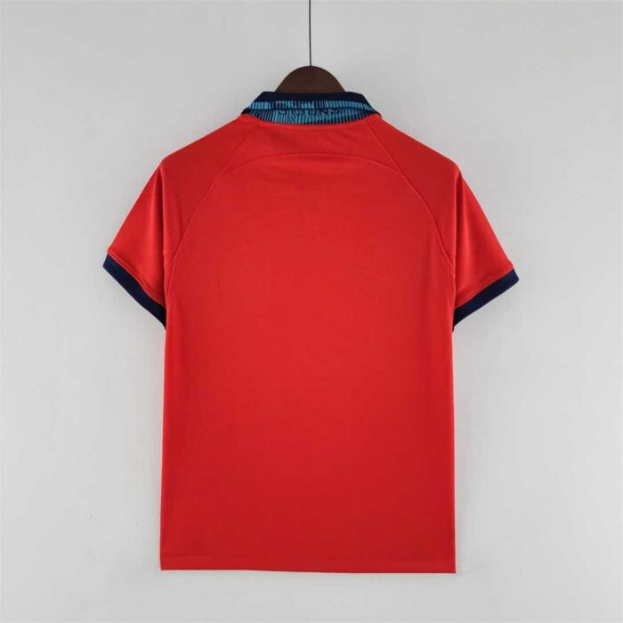 England 2022 World Cup Away Red Football Kit