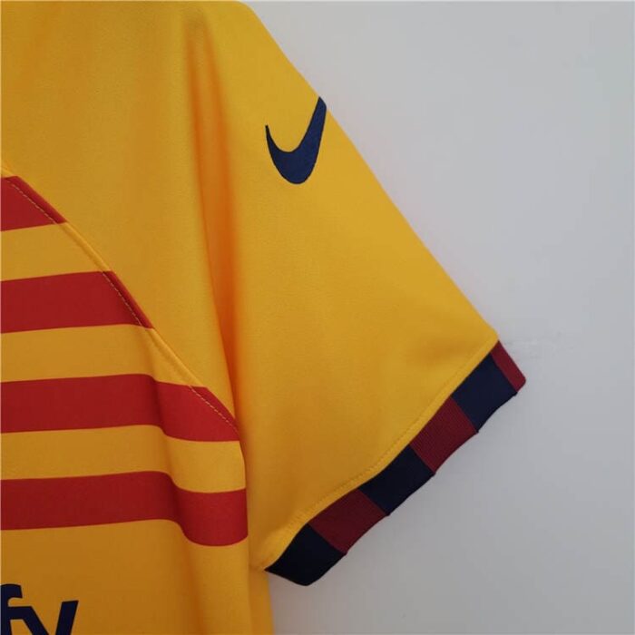 Barcelona 22-23 Fourth Yellow Football Kit - Image 3
