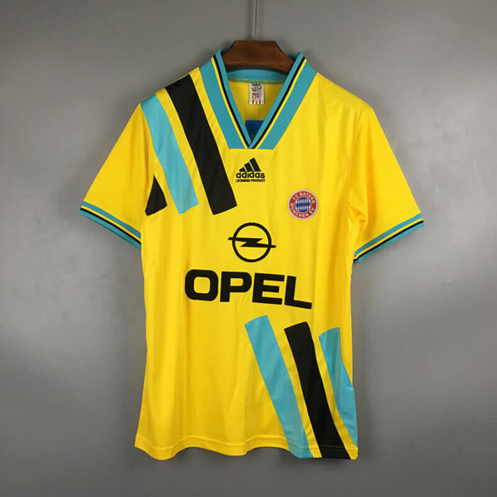 Bayern Munich 93-95 Away Yellow Football Kit