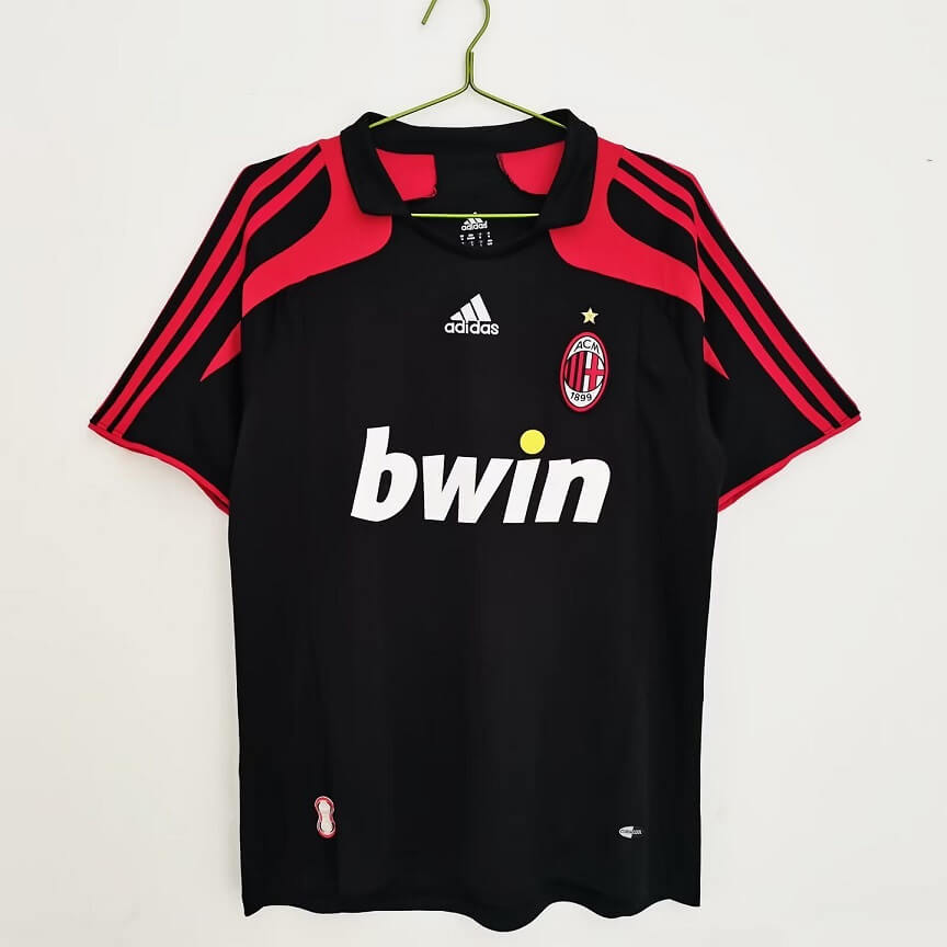 AC Milan 07-08 Third Black Football Kit