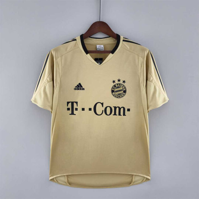 Bayern Munich 04-05 Away Gold Football Kit